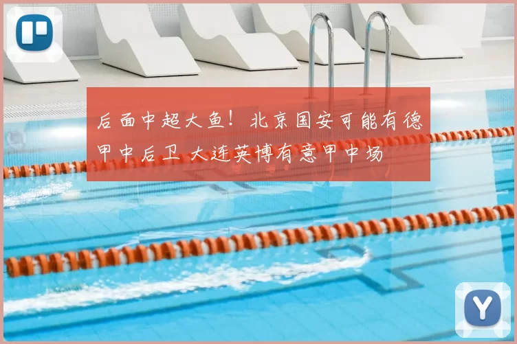 后面中超大鱼!北京国安可能有德甲中后卫 大连英博有意甲中场