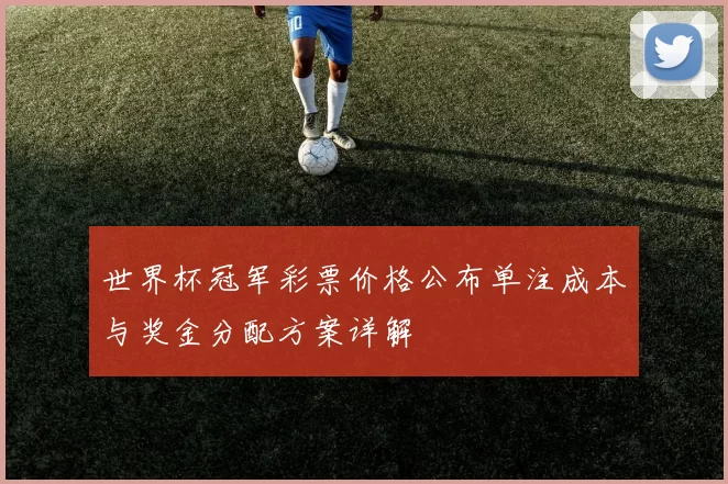 世界杯冠军彩票价格公布单注成本与奖金分配方案详解